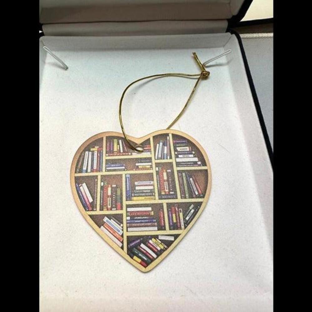 Add a Touch of Literary Love with a Heart-Shaped Book Ornament! - Picture 1 of 1